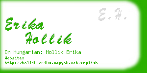 erika hollik business card